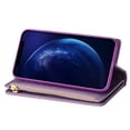 thumbnail image 5 of iPhone 11 Pro 5.8" Case, Allytech PU Leather Shockproof Cards Slots Wrist Strap Folio Flip Stand Protective Cards Slots Magnetic Closure Case Wallet Cover for Apple iPhone 11 Pro 5.8",Purple, 5 of 13