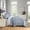 Classic - Dusty Blue & Light Gray-Queen (90''W × 98''L), variant on King (106''W × 98''L) Classic - Dark Blue & Light Brown Damask Bedding Set