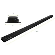 ProsourceFit Gymnastics Balance Beam, 9ft Long Folding Floor Beam, Black