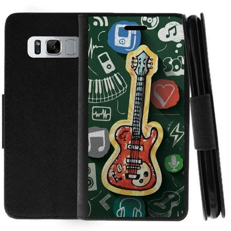 TurtleArmor ® | For Samsung Galaxy Note 8 N950 [Wallet Case] Leather Cover with Flip Kickstand and Card Slots - Love for (Best Music Player For Samsung Galaxy)