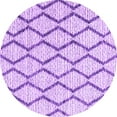 thumbnail image 1 of Ahgly Company Indoor Round Trellis Purple Modern Area Rugs, 3' Round, 1 of 4