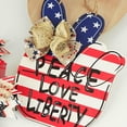 thumbnail image 5 of decorations for Home, 4Th of July decorations, Patriotic decor, Wooden Wall decor, Wall Hanging decor, 17X13 in, Red White Blue, 1 Pc, 5 of 8
