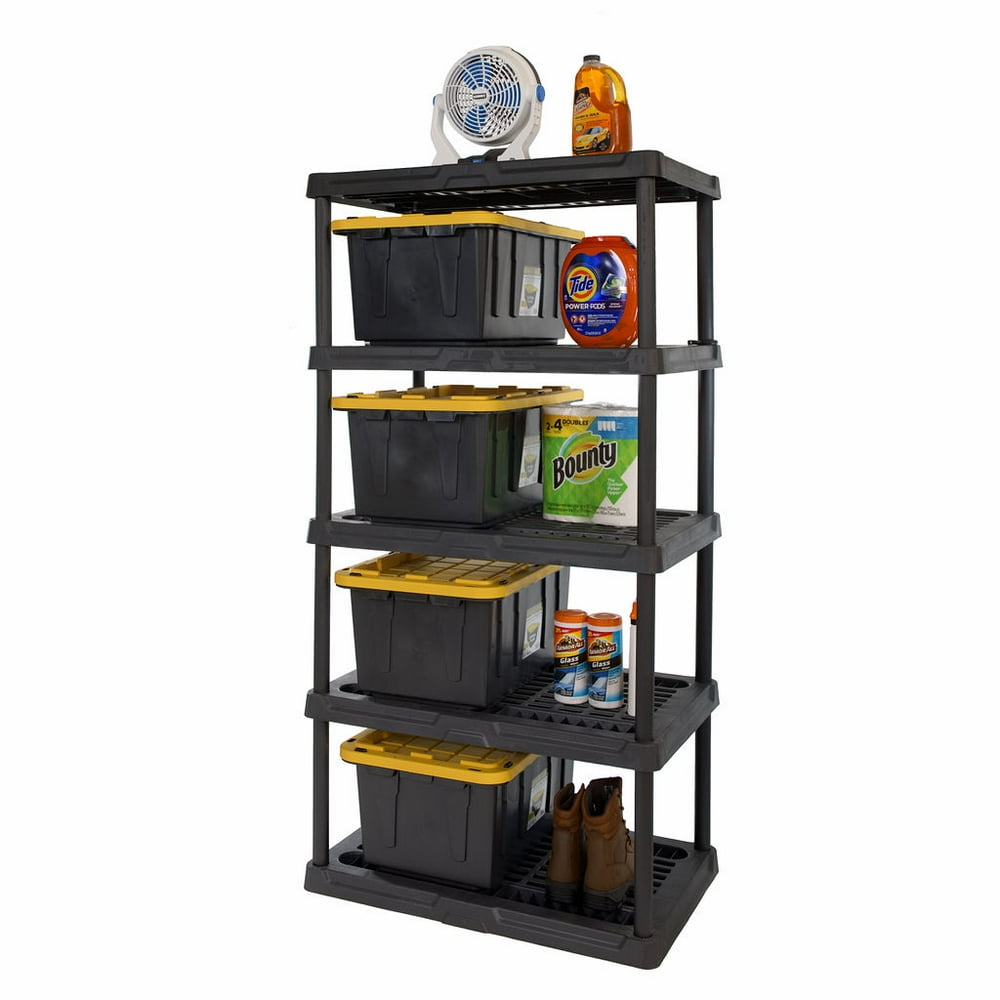 HART 5 Tier 24" x 36" x 72" HeavyDuty Plastic Ventilated Shelf for
