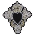 thumbnail image 3 of Embroidery Beaded Rhinestone Patches Sacred Heart Patches Sew on Sequin Badge for Clothing Applique Craft 2pieces, 3 of 4