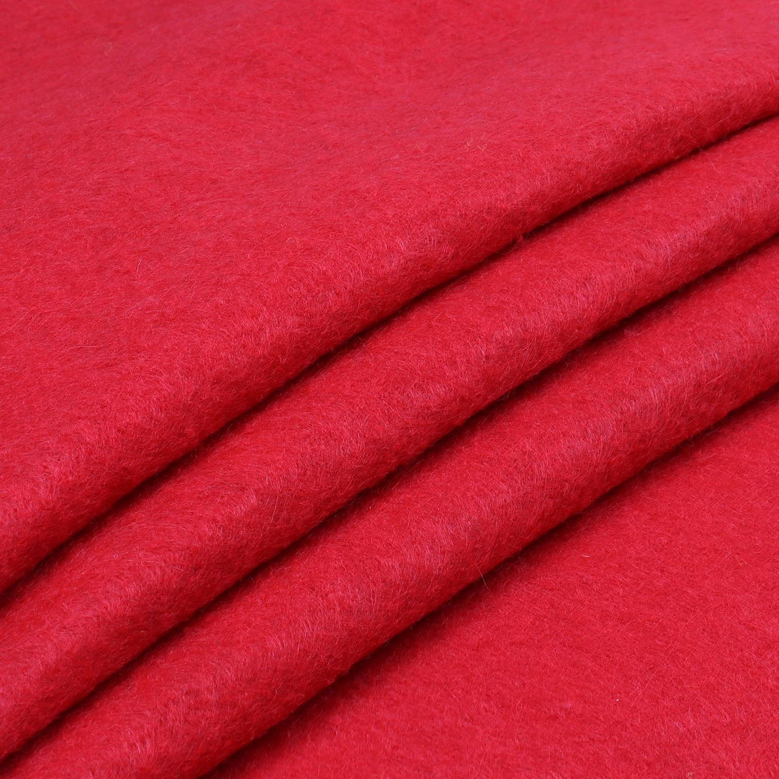 Craft Felt Fabric Sewing Felt Sheets Nonwoven for Patchwork DIY, Cards, Carpet Sold by the Yard Red