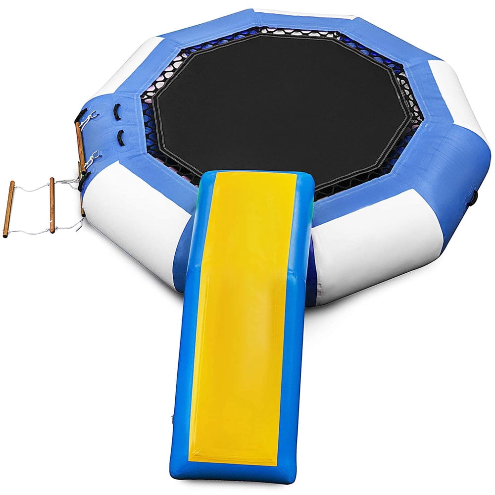 VEVOR Inflatable Water Trampoline 10ft , Round Inflatable Water Bouncer