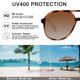 thumbnail image 4 of Gafas de sol YDAOWKN Retro Square Aviator UV400 para mujer/hombre, 4 of 6