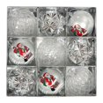 thumbnail image 3 of 9 bolas navideñas surtidas para árbol de Navidad. Plata, 3 of 9
