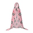 thumbnail image 7 of Honeii Valentine'S Day Panda Print Poncho Cape, Cloak Coat, Snuggly Hooded Wearable Blanket, Hooded Cape For Teenagers,Halloween Costumes-Large, 7 of 7
