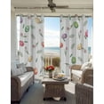thumbnail image 3 of Easter Black Out Curtains 63 Inch Long, Room Darkening Draperies Curtains Panels, Spring Colorful Eggs Tulip Flowers Leaf Plant Thermal Insulated Curtain for Bedroom Living Room 52"x63" 2 Panels, 3 of 8