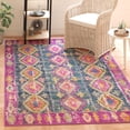 thumbnail image 5 of Safavieh Madison Mary Geometric Area Rug, Fuchsia/Blue, 5'1" x 7'6", 5 of 13