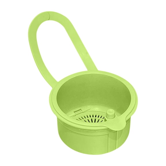 Hangable Sink Drain Basket,Hanging Kitchen Sink Drain Strainer Basket with Hook, Multi Function Colander for Washing and Waste Separation