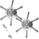 thumbnail image 1 of Cabezal desbrozadora universal de 2 piezas (2024), nuevo dispositivo de deshierbe, cabezal desbrozadora de alambre de acero para desbrozadora de jardín - Herramienta eléctrica, 1 of 5