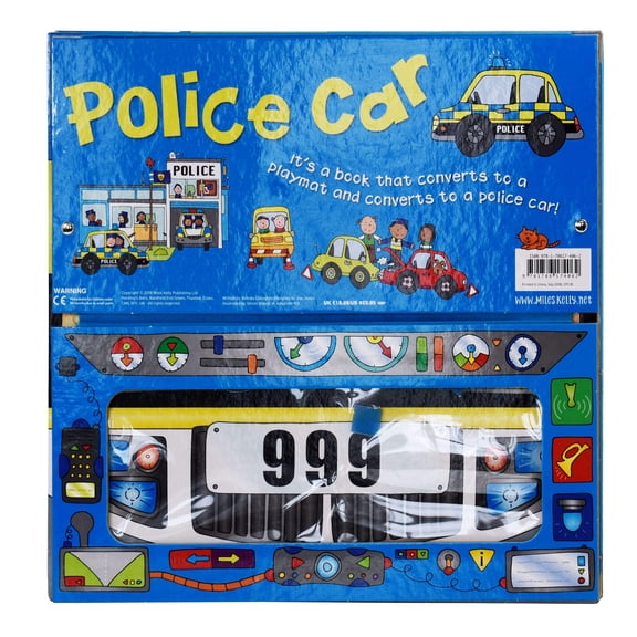 Convertible Police Car By Belinda Gallagher Playmat & Fun Storybook - Ages 2  - Board Book