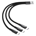 thumbnail image 1 of Cable de datos tres en uno para Android/doble tipo C/Apple car Cable de carga rápida de 6 A en un minuto y tres minutos, 1 of 1