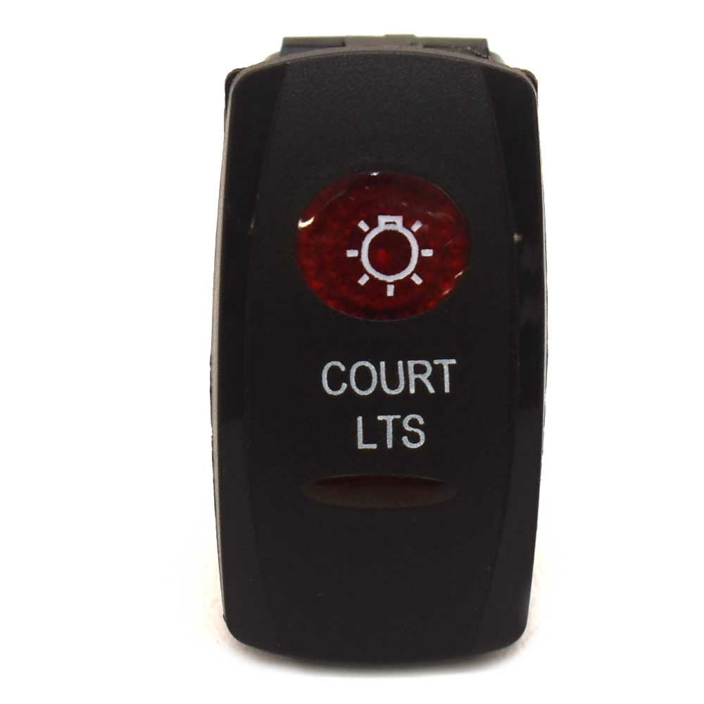 Carling On/Off Contura V Boat Rocker Switch | Court Lts 4 Spade 12V
