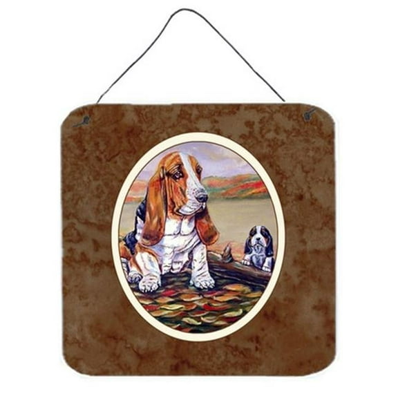 Basset Hound Wall or Door Hanging Prints, 6 x 0.02 x 6 in.