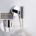 thumbnail image 4 of 2 Pack Towel Hooks, 304 Stainless Steel, Coat Robe Clothes Hook Modern Wall Hook Holder for Bathroom Kitchen Garage Hotel Wall Mounted, Silvery, 4 of 10