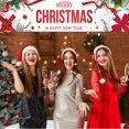 thumbnail image 5 of Banner de papel tapiz de Feliz Navidad Banner Dall Banderín navideño Colgante Fiesta de Navidad Decoración de barra para el hogar Suministros Árbol de navidad (180x40cm), 5 of 5
