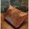 thumbnail image 3 of Leather Tote Bag Women's Shoulder Handbag  Top Handle Purse, 3 of 5