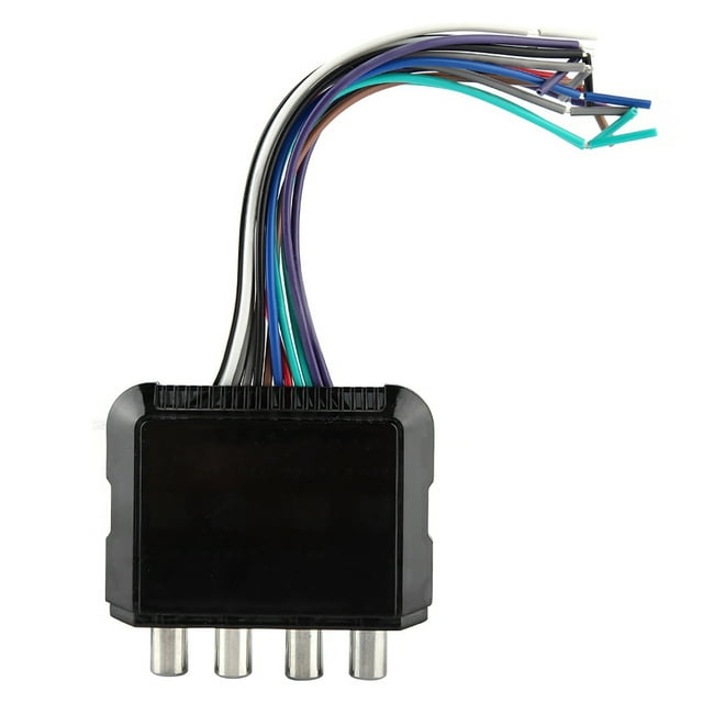 Convertidor de audio para automóvil, subwoofer estéreo para automóvil, convertidor de audio de 4 canales de alto y bajo, máxima comodidad