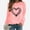 Pink, variant on Pullover Sweatshirts for Women Valentine Crew Neck Shirts Winter Love Heart Womens Sweatshirts Valentine's Days