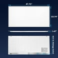 thumbnail image 5 of Luxrite 2x4 FT LED Panel Light, 5CCT 3000K - 6500K, 30W/40W/50W, 6250 Lumens, 0-10V Dimmable 2 Pack, 5 of 7