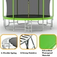 thumbnail image 3 of EUROCO 15FT Trampoline with Basketball Hoop & Enclosure, 2000lbs 10FT 12FT 14FT 15FT Trampoline for Kids and Adults, Outdoor Backyard Trampoline, 3 of 8