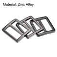 thumbnail image 4 of 25.4mm Flat Metal Slide Buckle Zinc Alloy Electroplated Black 10 Pack, 4 of 5