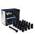 WestCoast Black Spline Lug Nuts Install Kit with 24 Steel Pieces