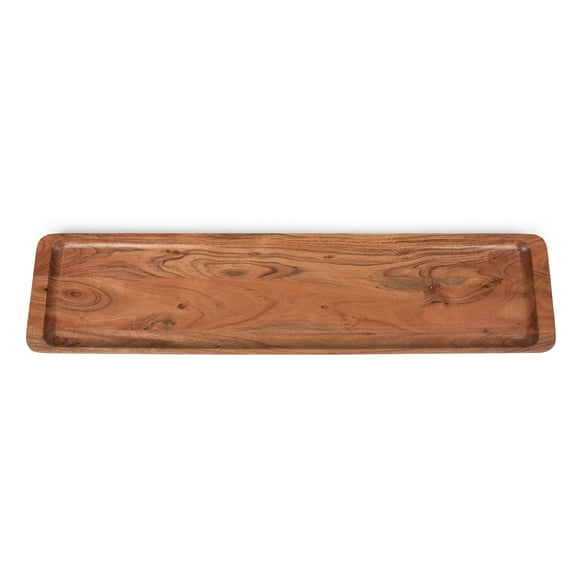 Toscana Canapé Appetizer Serving Tray, Long Charcuterie Board, Acacia Wood
