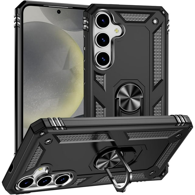 REQO Case Compatible with Samsung Galaxy S25 Plus Case, Military Grade Drop Protection Cover 360 Shockproof Heavy Duty Hard Bumper Rugged Mobile Phone Cases with Kickstand