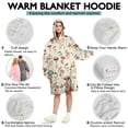 thumbnail image 5 of Red Mushroom Plant Light Pattern Wearable Oversized Blanket,Wearable Blanket Hoodie for Adults,Cozy Hooded Blankets with Super Pockets,Super Warm Fuzzy Pullover for Women & Men, 5 of 6