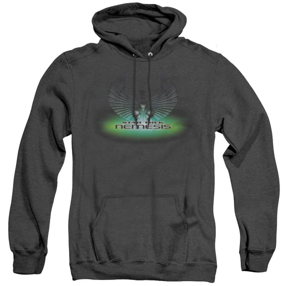 Star Trek Nemesis(Movie) Adult Heather Hoodie Sweatshirt Black