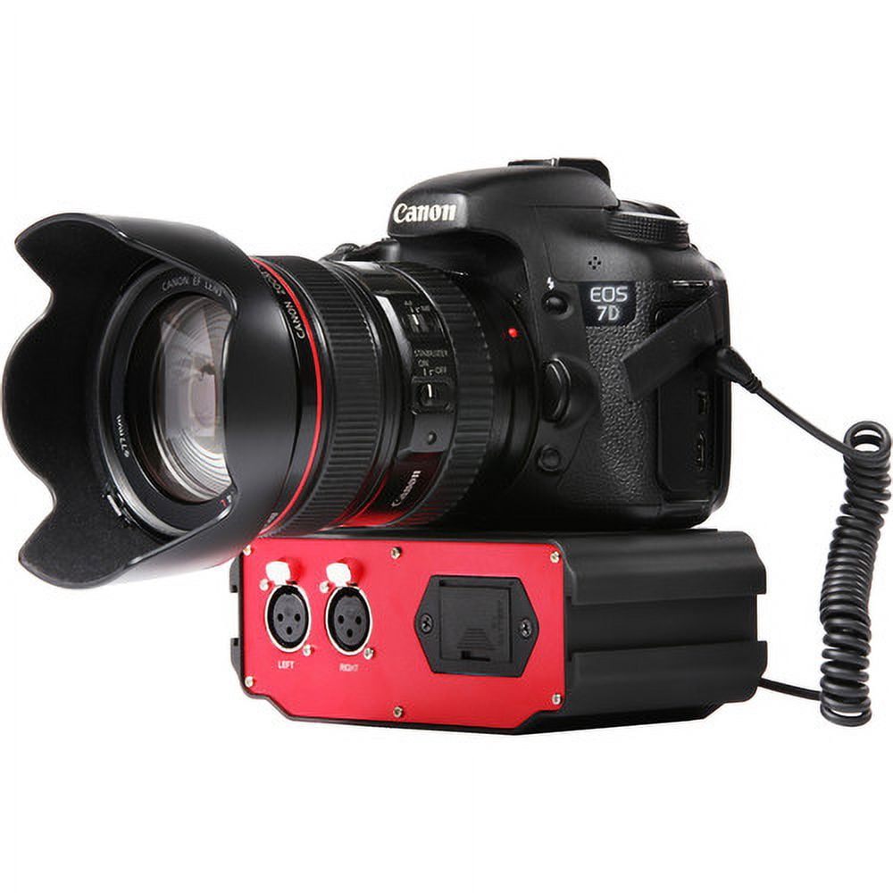 Saramonic SR-AX107 2 Channel Transformer XLR Audio Adapter with Phantom Power & Monitor (Red/Black)
