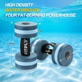 thumbnail image 3 of Fitply 2PCS Water Weights Aquatic Pool Dumbbells, EVA Foam with Handle Strip, Lightweight for Upper Body Water Aerobics Exercise, 3 of 5