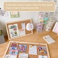 thumbnail image 2 of Amdohai Message Board Kit Cork Wood Wall Hanging Bulletin Notice Photos Memo Board for Home, 2 of 8