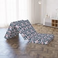 thumbnail image 4 of Floral Foldable Mattress, Garden Scene in Pastel Tones, 74.8" x 35.4", Slate Blue Pink, by Ambesonne, 4 of 4