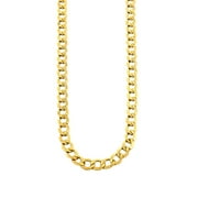 Real 10k Yellow Gold Hollow Cuban Men and Women Chain/Necklace 2.5 mm, 18"