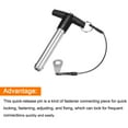 thumbnail image 3 of Unique Bargains T Handle Lock Pins, 15/32' Pin Dia. 2-3/4' Usage Length Stainless Steel Push-Button Quick Release Pin, 3 of 5