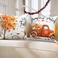 thumbnail image 5 of DaShan Fall Throw Pillow Covers 18x18 Set of 4,Thanksgiving Autumn Pumpkin Pillow Cases for Bedroom Sofa Couch, 5 of 6