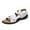 White, variant on Summer Saving Clearance! Itsun Womens Flat Sandals Women's Flat Bottom Striped Shoes Lightweight Beach Sandals Casual Shoes White US Size 9.5