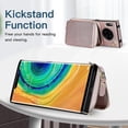 thumbnail image 3 of Funda tipo cartera para Huawei Mate 30 Pro con tarjetero y correa para el hombro para mujer, 3 of 5
