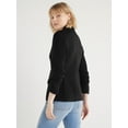 thumbnail image 3 of Scoop Women's and Women’s Plus Ultimate ScubaKnit Relaxed Blazer with Scrunch Sleeves, Sizes XS-4X, 3 of 5