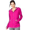 thumbnail image 1 of Hanes Womens Sport Performance Fleece Zip Up Hoodie, M, Fresh Berry Heather, 1 of 3
