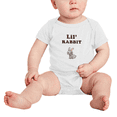 thumbnail image 2 of Cute Baby Rompers Lil' Rabbit Animal Funny Boy & Gril Baby Jumpsuit (White, 6-12 Months), 2 of 5