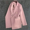 thumbnail image 6 of Rigardu coats for women Women's Casual Solid Color Suit Jacket Lapel Keep Warm And Slim Loose Long Sleeve Fashion Cardigan Coat coats for women trendy, 6 of 6