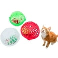 thumbnail image 1 of Cat Hollow Ball Interactive Plastic Lifelike Kitten Toy Ball Mouse in Cage Toy, 1 of 10