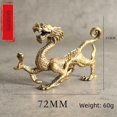 thumbnail image 2 of Adornos de cuatro bestias divinas de latón Qinglong Tigre blanco pinzón rosa Xuanwu cuadrado de bronce sala de estar salón de té muebles para el hogar, 2 of 5