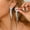 ZJ0071-1Silver, variant on Sunyuer 14K Gold Plated Chain Fringe Dangling Tassel Liner Earrings, Cubic Zirconia Love Heart Dangle Earrings for Women